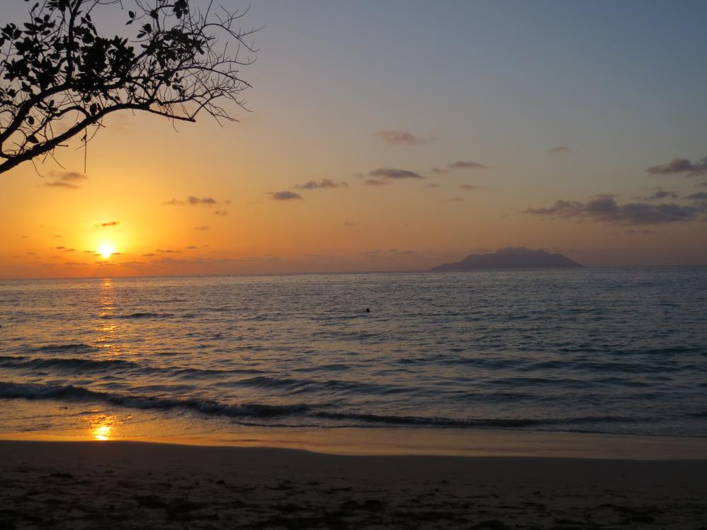 Sonnenuntergang auf Mahé